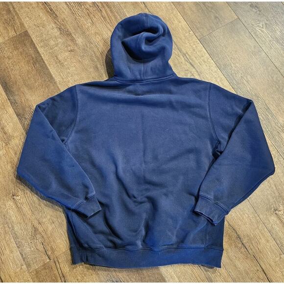 ADIDAS VRCT Hoodie Night Indigo Mens Sz Large Big Logo Navy Blue - Picture 6 of 8